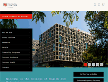 Tablet Screenshot of healthsci.utas.edu.au