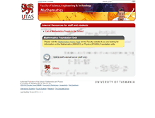 Tablet Screenshot of hilbert.maths.utas.edu.au